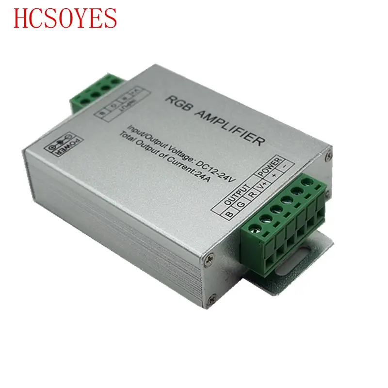 1 шт. DC 12 V-24 V Алюминиевый Чехол 12A 24A RGB усилитель для SMD 3528& 5050 светодиодный светильник