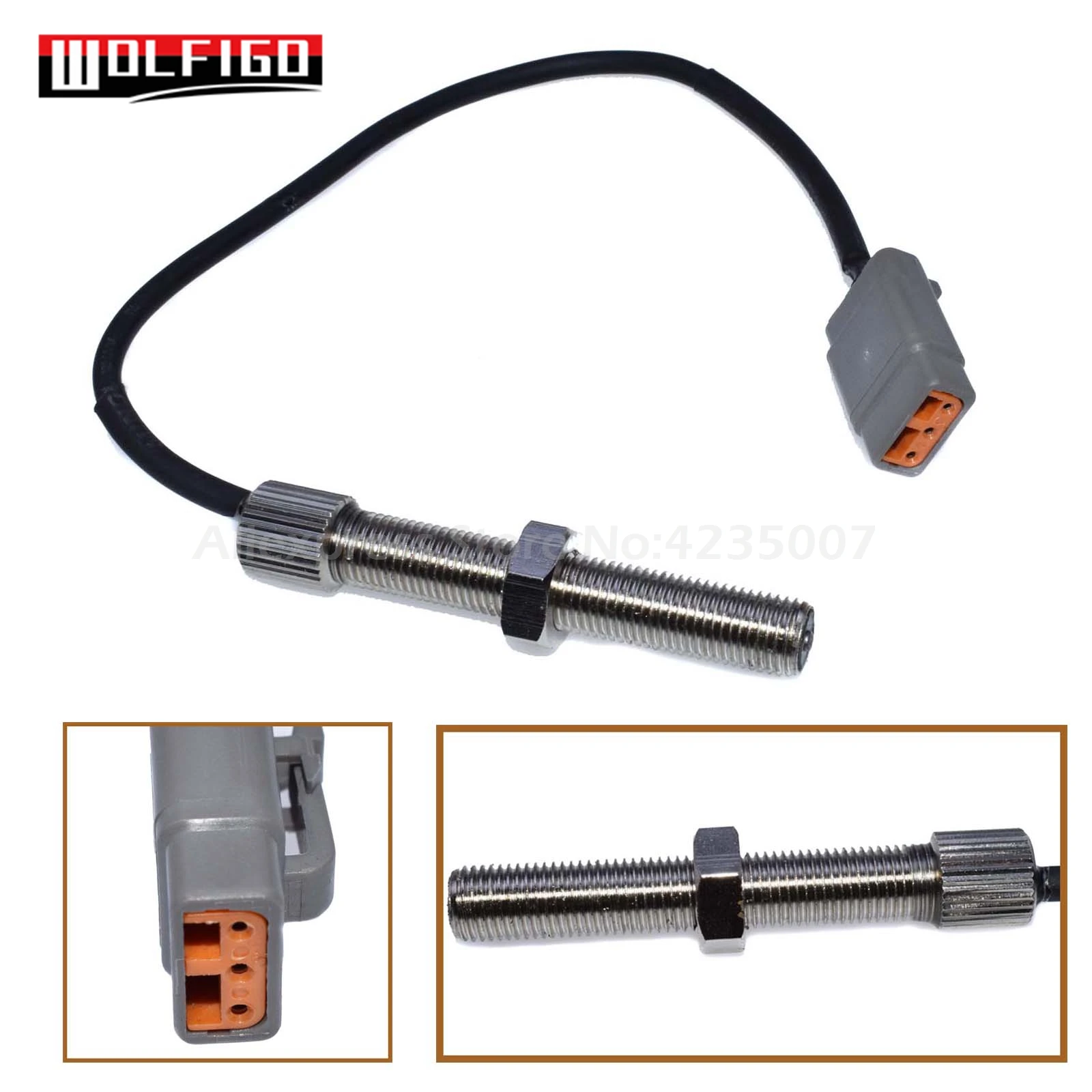 

WOLFIGO New 0D2244M Fit For RV Magnetic Pick-Up 3/8-24 MALE Speed Crank Sensor