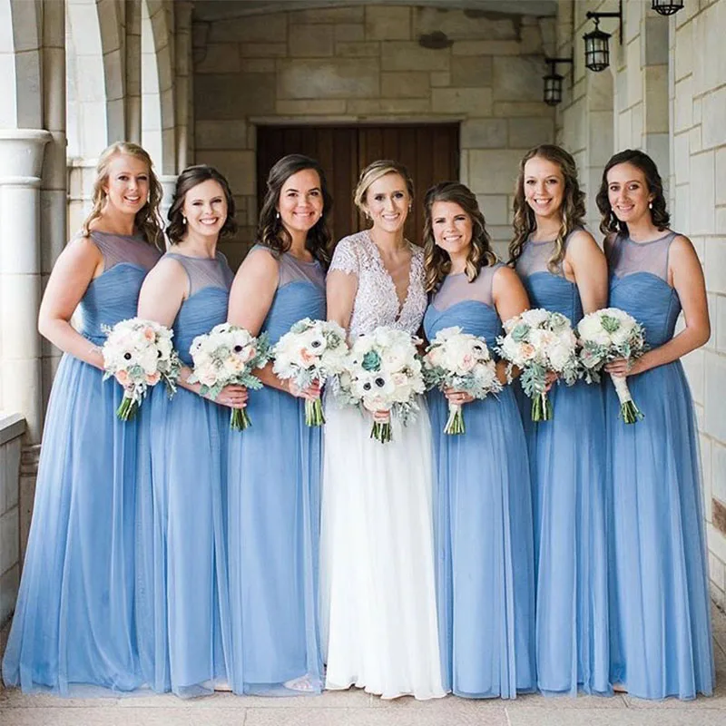 bridesmaid baby blue