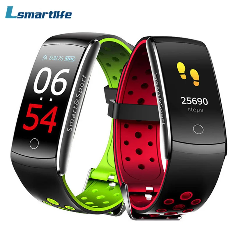 

Q8S IPS Color Screen Smart Bracelet Blood Pressure Fitness Tracker Smart Wristband Heart Rate Monitor Waterproof Watch