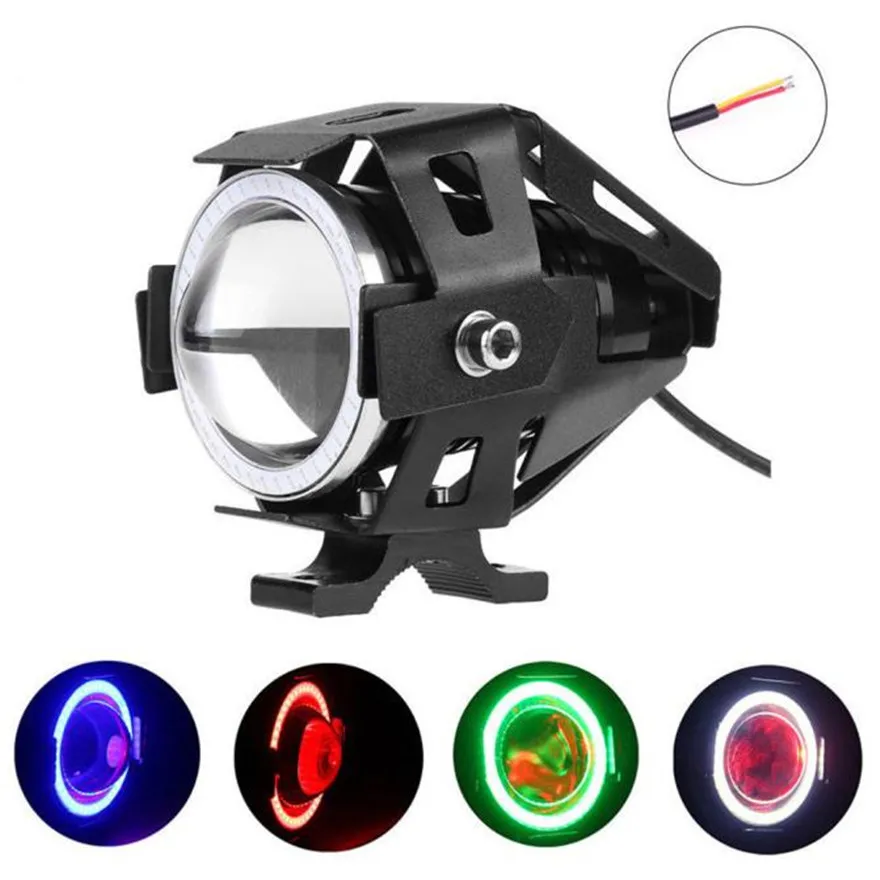 

2016 NEW U7 LED Motorcycle Light Headlight Spotlight Driving Fog Lamp 3 Modes 12-80V WH