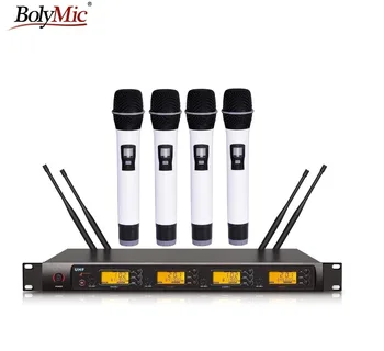 

Bolymic 4x100 Channels handheld microphone UHF Wireless Microphone