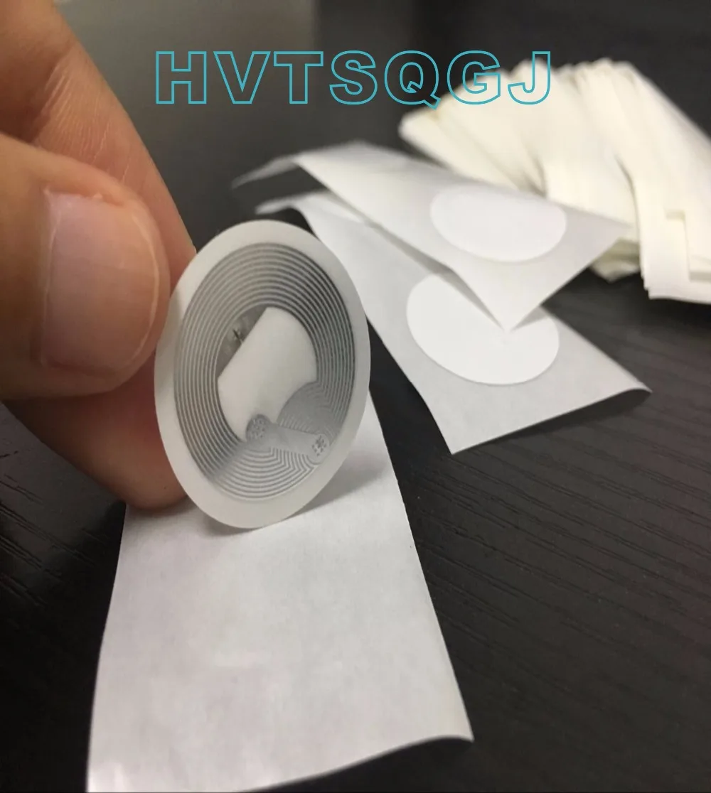 

50pcs free shipping Micro Small 215 chip Sticker NFC Tag