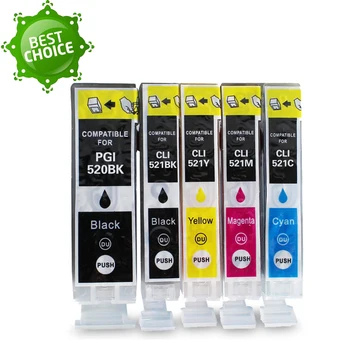 

Ink Cartridge CLI 521 PGI 520 compatible for Canon MP540 MP550 MP560 MP620 MP630 MP980 MP990 MX860 MX870 IP3680 IP4760