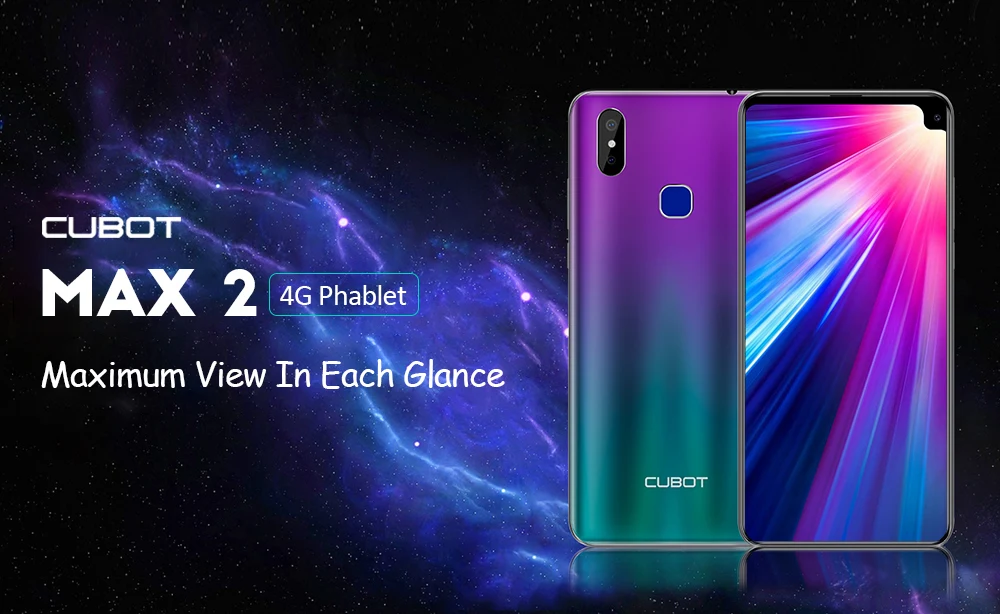 Смартфон CUBOT MAX 2 4G, 6,8 дюймов, Android 9 Pie, Восьмиядерный процессор MT6762, 2,0 ГГц, 4 Гб ОЗУ, 64 Гб ПЗУ, отпечаток пальца, 5000 мАч, мобильные телефоны