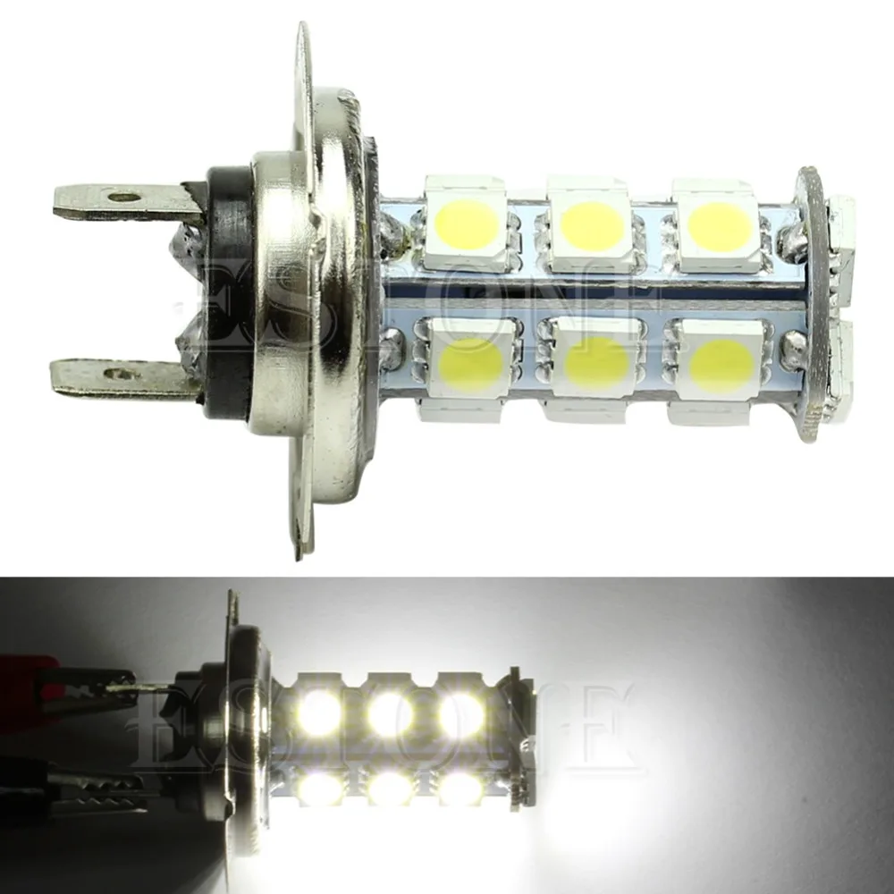Автомобильные противотуманные фары белого цвета H7 5050 18 SMD светодиодный|Передние