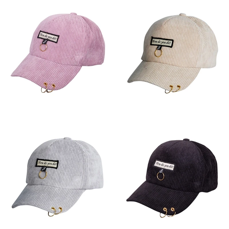 Бейсболка модные вельветовые вышитые буквы кольцо унисекс хип хоп Snapback