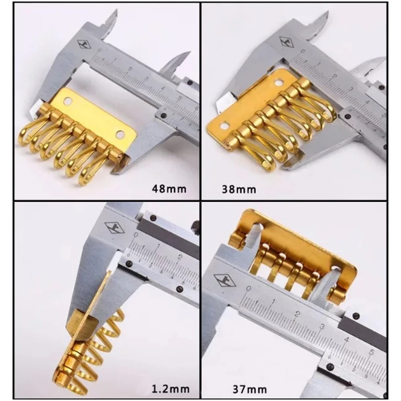 1 х Твердый латунный металлический держатель для ключей с защелкой, держатель для ключей с заклепками, органайзер для брелоков, кожаный чехол для ключей, кошелек, фурнитура
