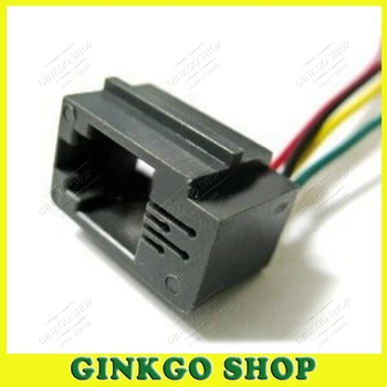 

100pcs/lot 4 Pins RJ11 PCB Mounting Type RJ11 4P4C Modular Telephone Adaptors Connectors Jack with cable 616E-4P4C 150mm Length