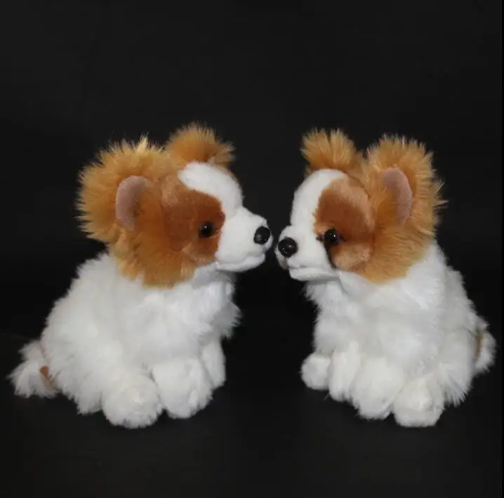 Simulation Butterfly Dog Doll Plush Toy Mini Babylon Dogs Dolls Baby Christmas Gift | Игрушки и хобби