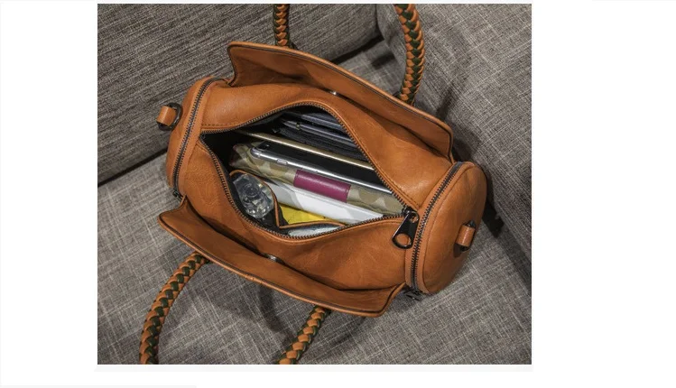 Винтажные кожаные женские сумки, женские сумки-мессенджеры, сумки с кисточками, дизайнерские сумки через плечо, сумки через плечо Boston Hand, горячая Распродажа C809