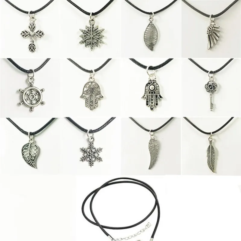 Vintage Punk Silver Color Necklace Unique Hollow Alloy Pendant Necklace For Man Women Trendy Neck Accessories Fashion Jewelry