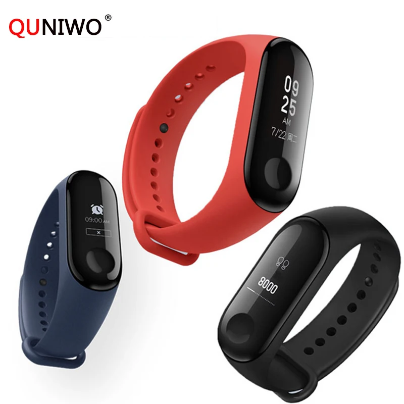 

New Mi Band 3 Smart Wristband Fitness Bracelet Waterproof bluetooth Men Touch Screen OLED Message Heart Rate Time Smart watch M3