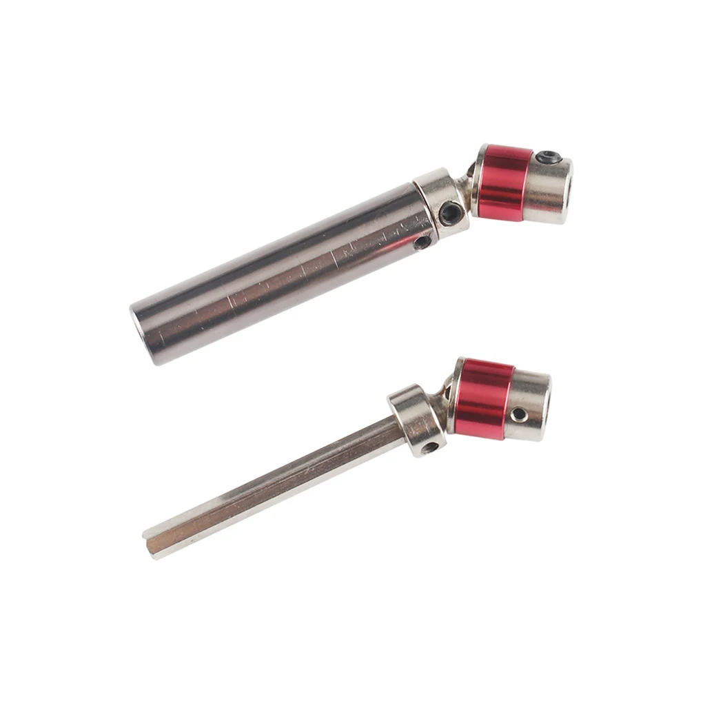 

2pcs Universal Drive Shaft CVD 110-155mm Replacement for 1:12 SCX10 CC01 D90 D110 RC Crawler Part