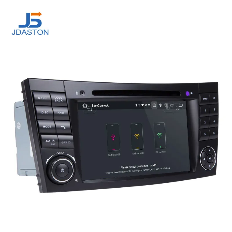 JDASTON 2 DIN 7 дюймов Android 9,0 автомобильный dvd-плеер для Mercedes Benz W211 CLK W209 CLS W219 Восьмиядерный 4G+ 64G радио gps навигация