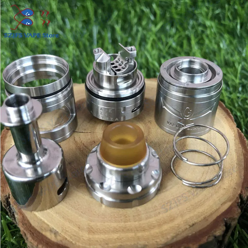 Вейп Giant V6S RTA 6 мл/7 мл 23/25 мм 316ss с регулируемой одинарной катушкой верхним
