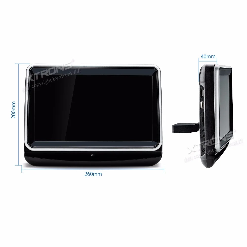 Flash Deal 10.1" Touch Screen Headrest Car DVD Car Headrest DVD Car Headrest Monitor DVD with 1024*600 Resolution & Front Flip Into Disc 3
