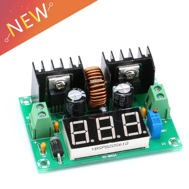 

XL4016 LM317 LED Digital Voltmeter Voltage Regulator Meter XL4016E1 DC-DC Buck Step Down Module 200W 8A PWM 4-40V to 1.25-36V