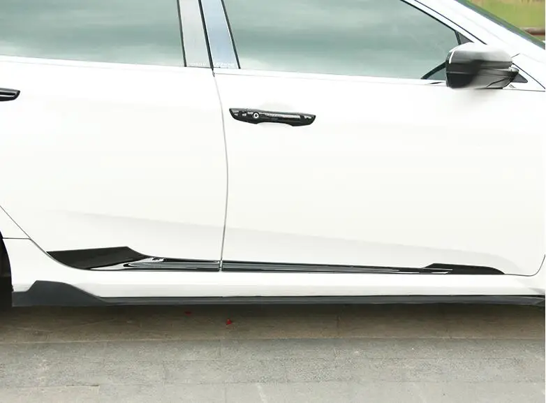 JIOYNG CAR ABS CHROME SIDE DOOR BODY PROTECTOR MOLDING COVER TRIM FOR