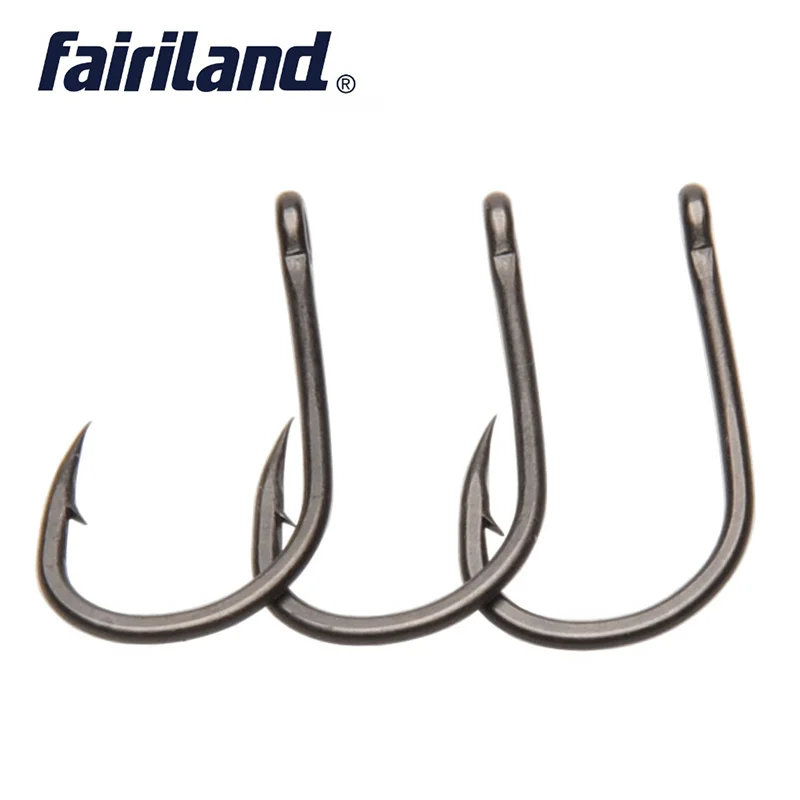 

250pcs/box #2,4,6,8,10 Mixed TEFLON Coated High Carbon Steel TFSH-C Barbed Hooks Fishing Set Carp Fishing Hook free tackle box