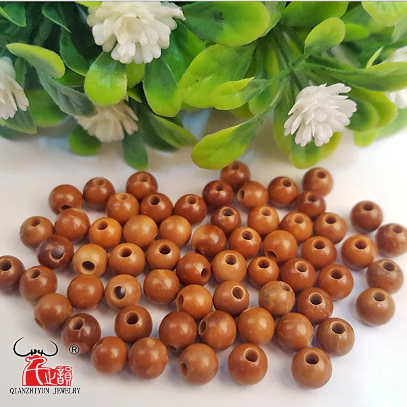 

40PCS Natural Palm Fruit Kuka.Beads For Jewelry Making.Handmade DIY Jewelry Accessorie.Prayer Beads.Loose Beads.3mm-10mm