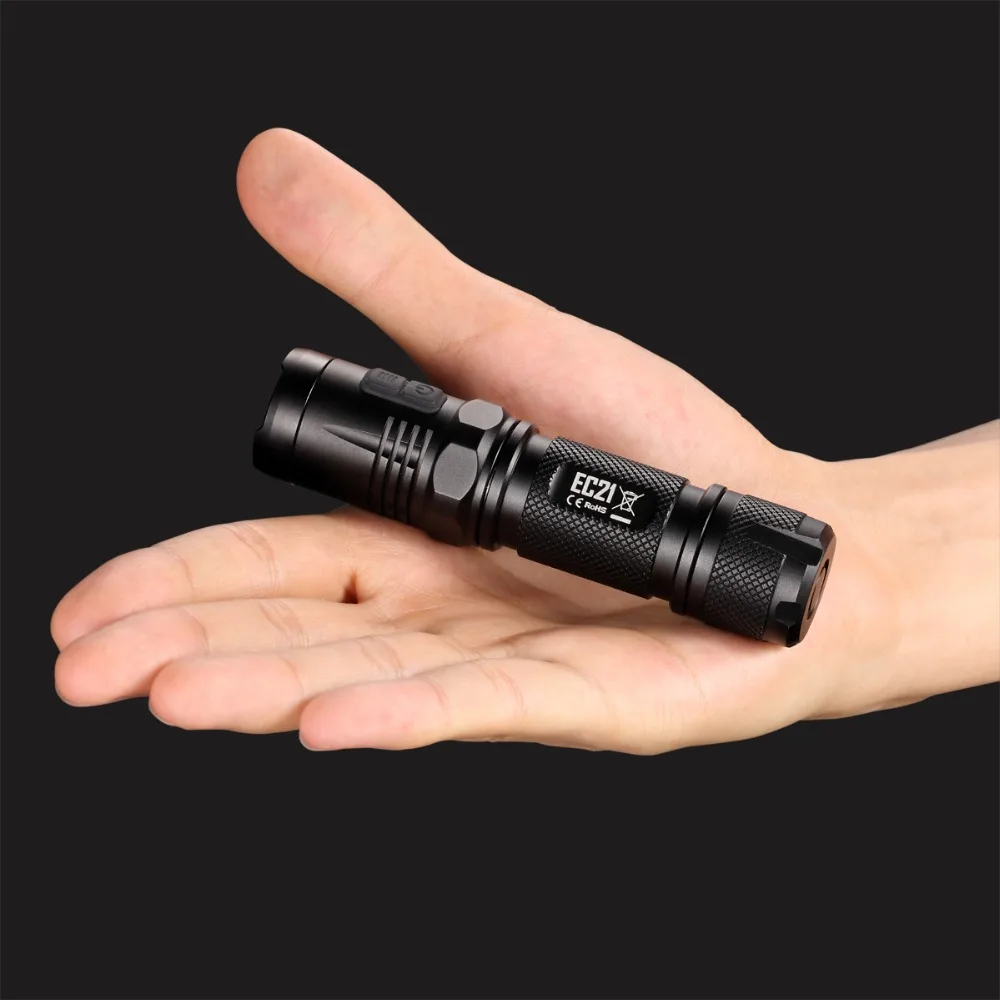 

20%OFF NITECORE 460 Lumen EC21 CREE XP-G2 R5 LEDs Flashlight Aluminum Alloy Waterproof Torch Without 18650 Battery Free Shipping