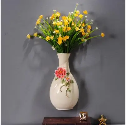 Настенная декоративная керамика подвеска в виде вазы, настенные украшения, красивое украшение для дома - Цвет: U
