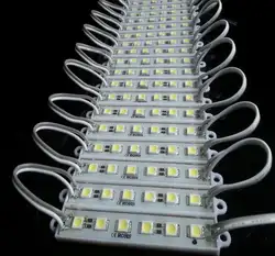 400 шт./лот 5050 SMD LED модуль 6 светодиодов DC12V белые водонепроницаемые IP65 для письма канала СИД Гарантия 2 года
