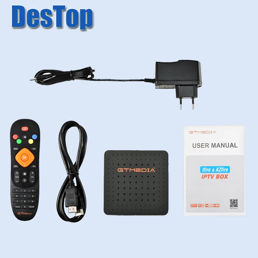 10 шт. ТВ приставка GTMedia Ifire цифровой декодер FULL HD 1080P (H.265) встроенный модуль Wi Fi