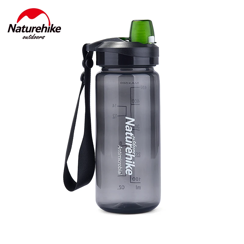 NatureHike лучшая Спортивная бутылка для воды для Hijing Велоспорт Бег флип-топ BPA-свободный дружественный пластик 500 мл