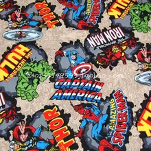 50*108 см Мстители супер герой Капитан Америка хлопчатобумажная ткань для шитья DIY ручной работы материал домашний текстиль пэчворк
