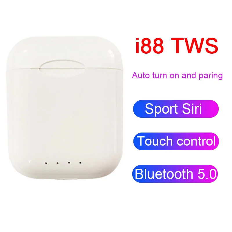 

Wireless Bluetooth Headset i88 TWS Wireless Earphones PK i10 i12 i13 i14 i18 i20 i30 i60 i80 TWS With Mic For All Smart Phones