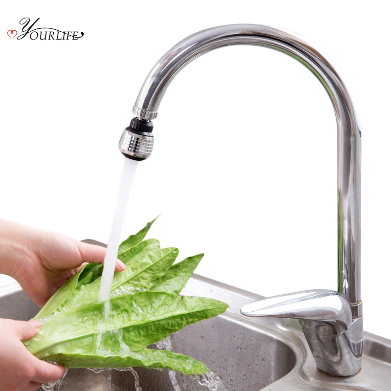 OYOURLIFE 1pc Creative Rotating Faucet Extender Shower Head Tap Filtration Water-Saving Tool Kitchen Bathroom Accessories