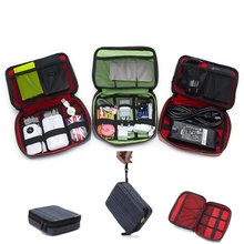 Top Grand New Travel Organizer Storage Collection Bag Case Pouch Digital Gadget Cable Adapter 2016