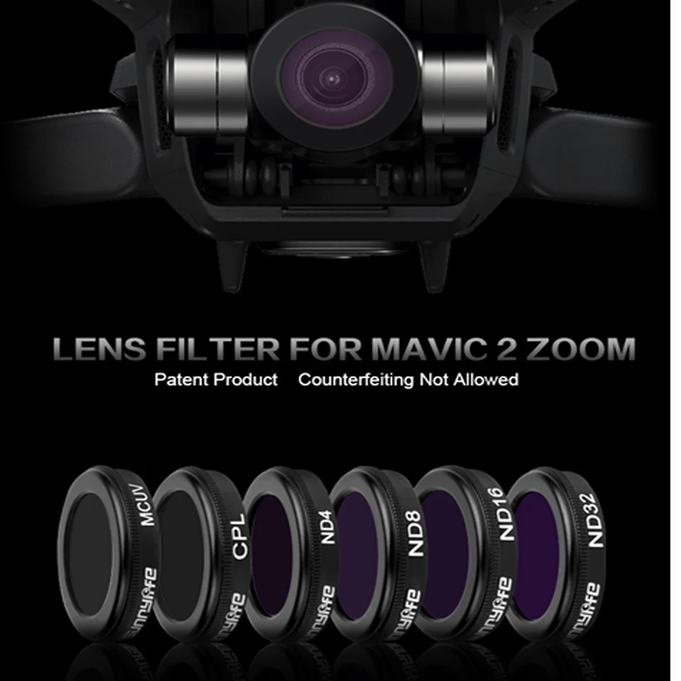 

DJI Mavic 2 Camera Lens Filter Filters Kit CPL ND4 8 16 32 Filter for DJI Mavic 2 Zoom Drone Parts Accessories