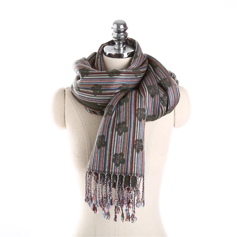 Hot Sale Cashmere Scarf For Women Oversize 67*175CM Plum Blossom New Designer Winter Scarf Women ...