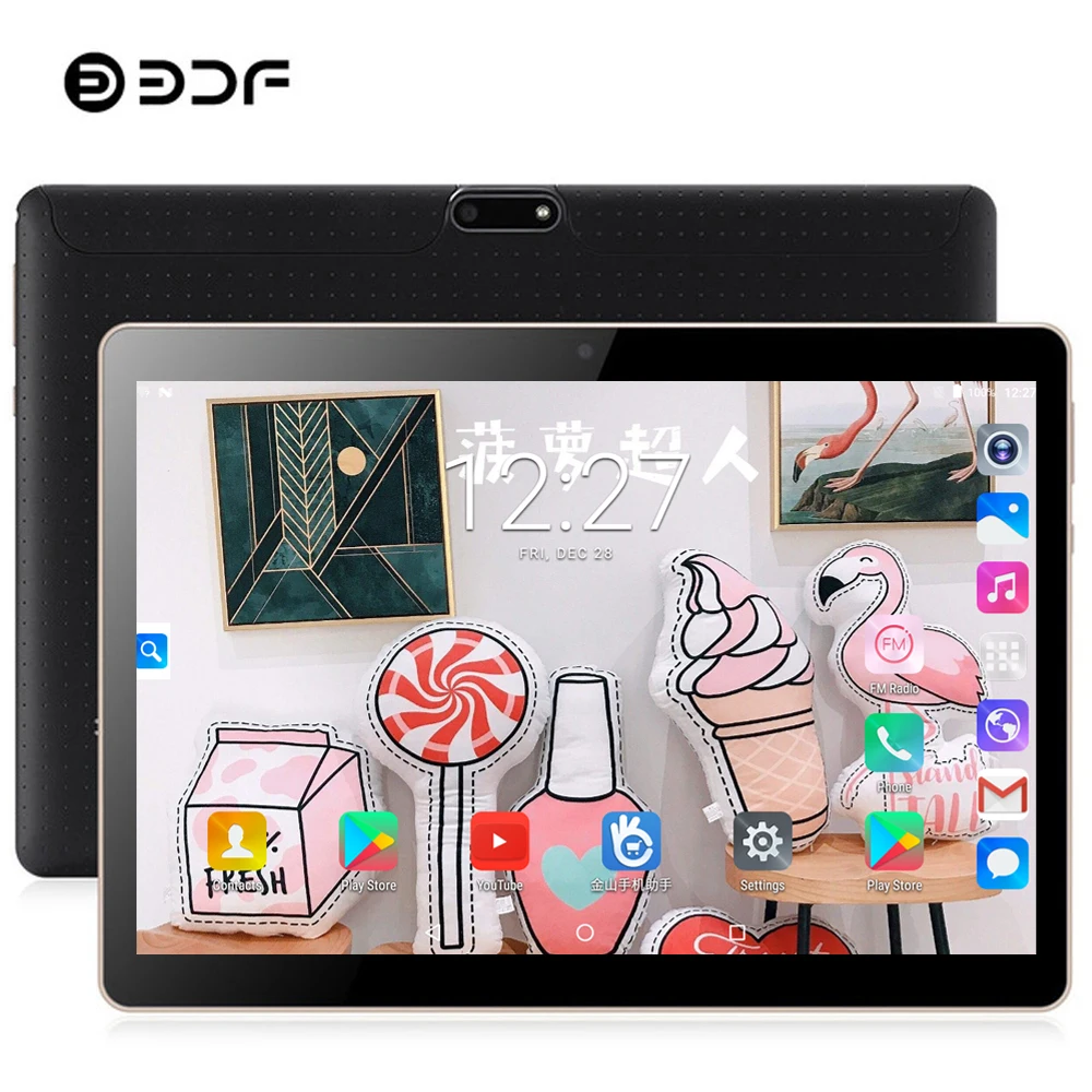 BDF 10 дюймов планшет MTK6753 Восьмиядерный Android 7,0 планшетный ПК дизайн 3G телефон планшет ips WiFi 4 Гб+ 64 ГБ Android планшет 10,1