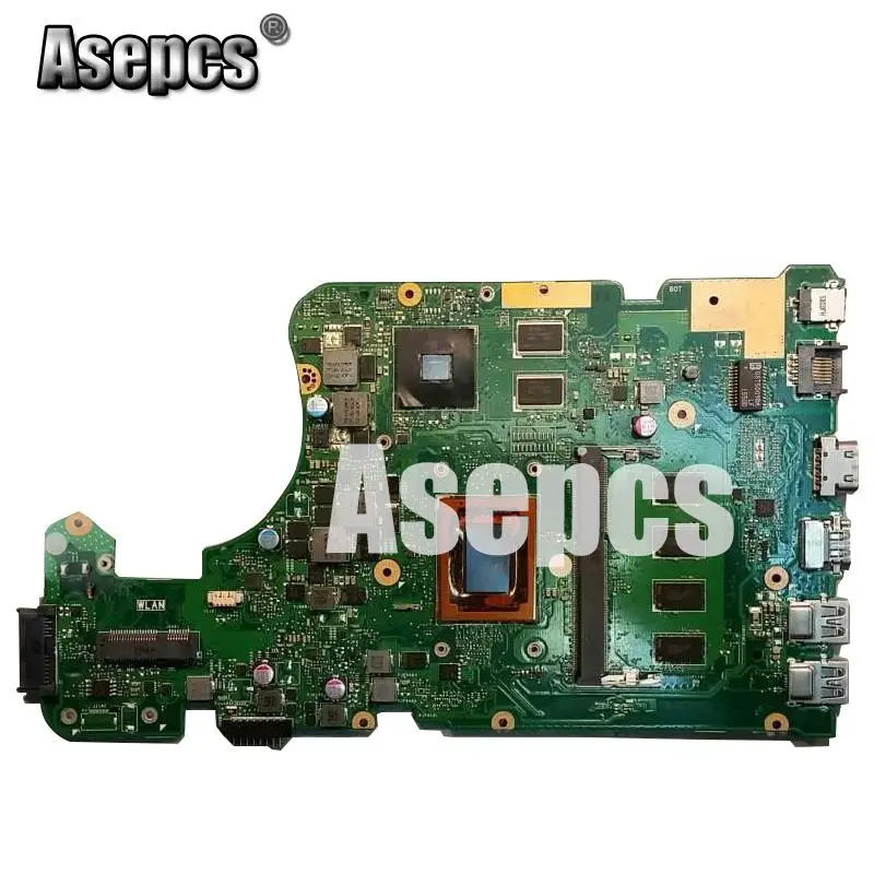 Asepcs для ASUS X555Y X555YI X555D X555DG материнская плата для ноутбука процессор A6-7310 2G Графика 4G память ТЕСТ ОК