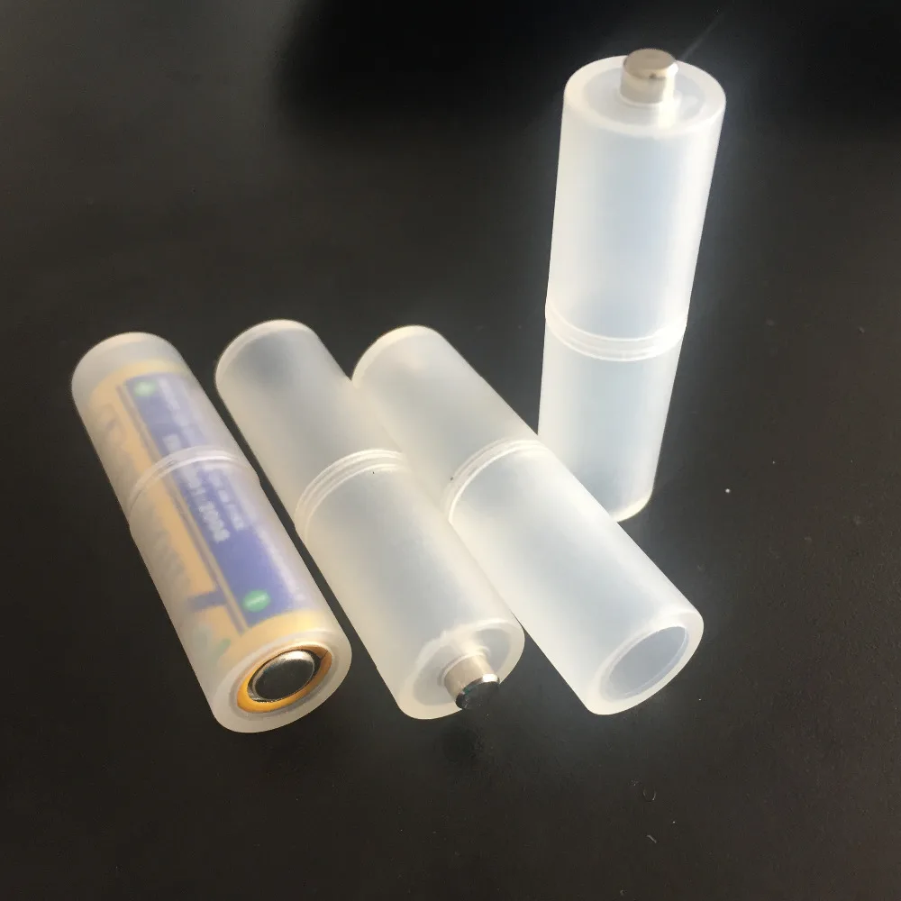 

4PCS ST043 AAA to AA Cell Battery Converter Adaptor No7 to No5 Plastic Case Battery Box Battery Free Shipping