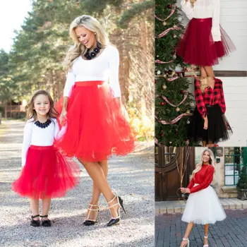 

HIRIGIN Family Matching Outfit Mother and Daughter Lace Party Baby Girl Lace Ball Gown Skirt
