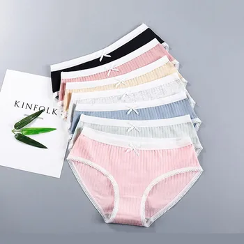 

Panties for women cotton sexy lingerie female causal underwear ladies briefs lace underpants woman intimates 2020