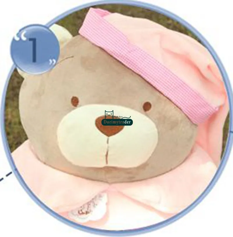 Dorimytrader 55cm X 55cm Giant Stuffed Soft Plush Cartoon Bear Kids Sofa Toy 2 Colors Nice Baby Gift Free Shipping DY61039 (3)