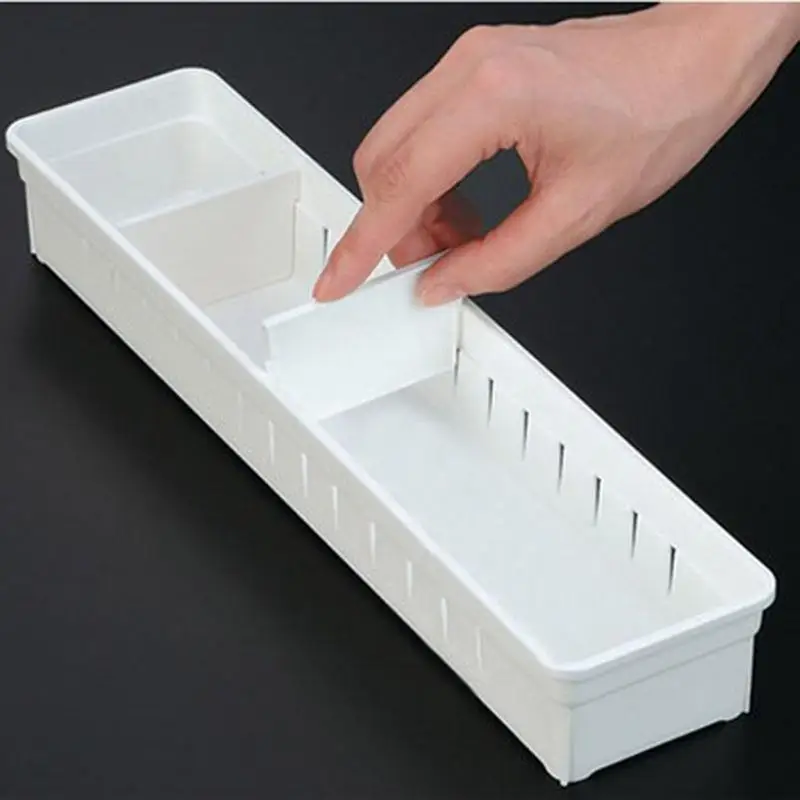 Organizador de cajones ajustable caja de almacenamiento de plástico para maquillaje Organizador de cosméticos contenedor de oficina en casa Organizador de joyería Organizador de cajones ajustable caja de almacenamiento de plástico para maquillaje Organizador de cosméticos contenedor de oficina en casa Organizador de joyería