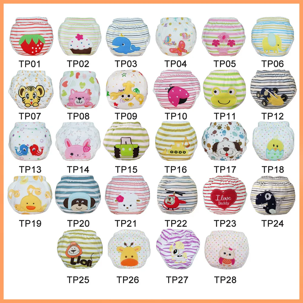Factory Price (36pcs A Parcel) Baby Pants Trainer Potty Trainers Infant Cotton Training Pants