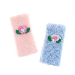 2 шт./компл. 1/12 кукольный домик мыть ткань миниатюрные полотенца розовый и синий Кукольный Аксессуар для ванной новый