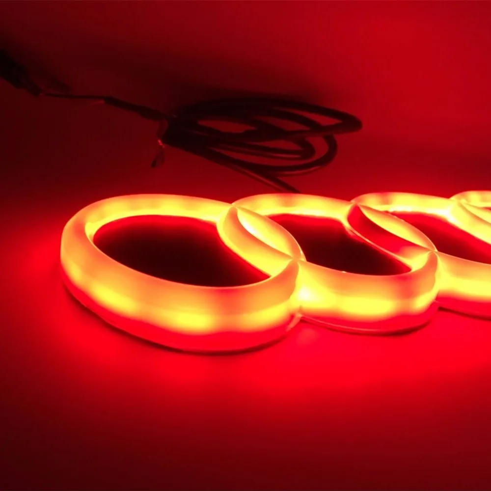 

2017 Car Styling 12V 4D LED Car Logo Emblem Light with 12V RF Wireless Remote Controller for AUDI Auto 4D Rear Laser Light Lamps