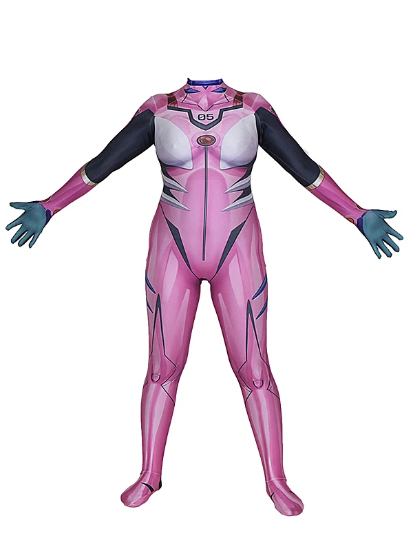 

EVA Asuka Langley Mari Costume Lycra Superhero Bodysuit Jumpsuits Zentai Suits