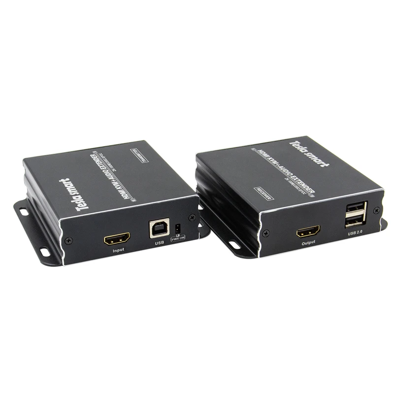 Новый Tesla smart HDMI KVM удлинитель 100 P 1080 M HDMI KVM + аудио удлинитель по CAT5e/6 (1 удлинитель TX + 1 удлинитель RX)