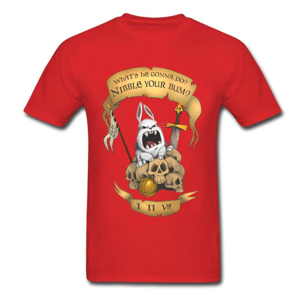 Killer Rabbit Tops Tees 2018 New Fashion O-Neck Casual Short Sleeve 100% Cotton Fabric Men Tshirts Customized Tee-Shirts Killer Rabbit red