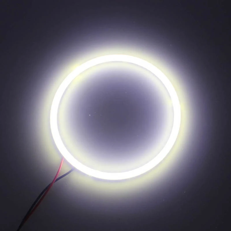 2 шт. (1 пара) белый 70 мм 60SMD COB светодиодный головной светильник Ангельские глазки